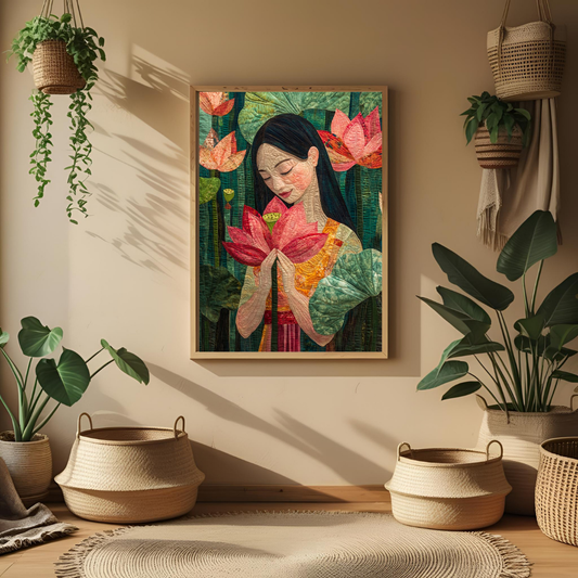 "Lotus Serenity – Artistic Wall Poster" 🌸