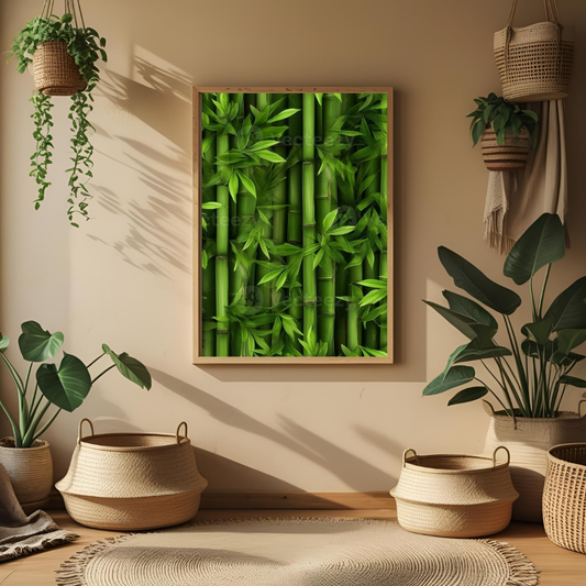 Serenity in Bamboo – Nature Wall Art 🌿