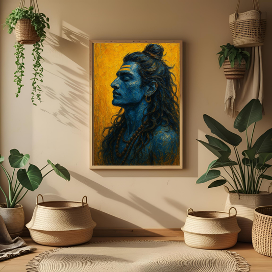Lord Shiva – Meditative Divine Energy Wall Poster 🕉️✨