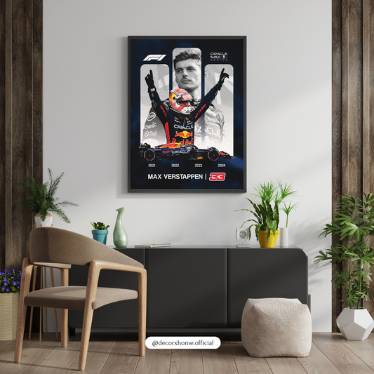 F1 - Racing Champion Legacy – Max Verstappen's Victory Tribute Wall Poster