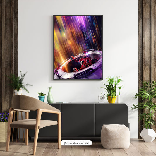 Project Hail Mary Cosmic Astronaut Wall Art | Futuristic Space Poster | Galaxy Light Abstract Print | Modern Sci-Fi Home Decor | Decorxhome