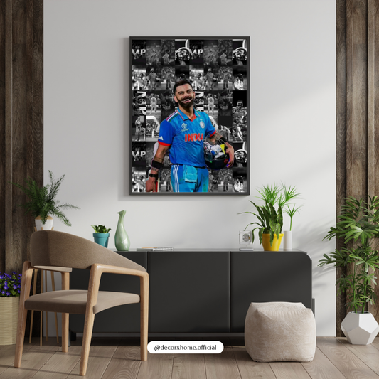 Virat Kohli Cricket Champion Tribute – Iconic Sports Art Wall Poster
