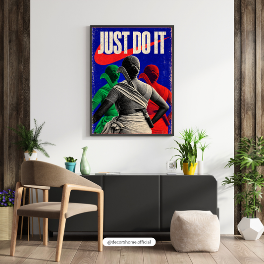 Just Do It Motivational Poster | Athlete & Fitness Wall Art | Inspirational Sports Artwork | Gym Décor | Decorexhome