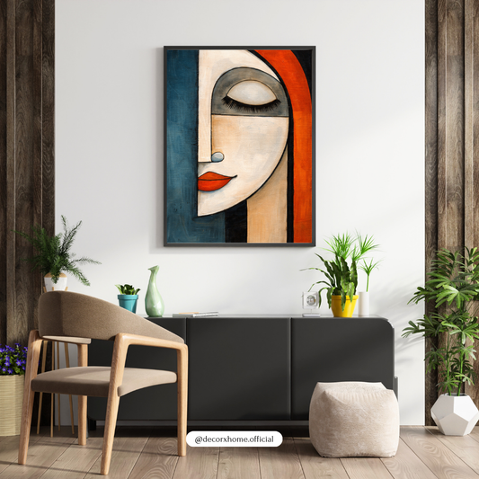 Abstract Woman Face Wall Art Poster – Modern Aesthetic Home Décor by Decorxhome