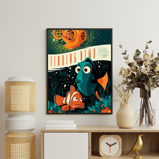 Ocean Adventure Framed Poster | Playful Underwater Story Art by Decorxhome