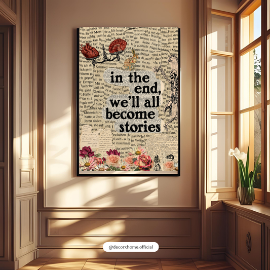 Choose to Believe Inspirational Typography Wall Art Poster | Motivational Vintage Book Print Decor