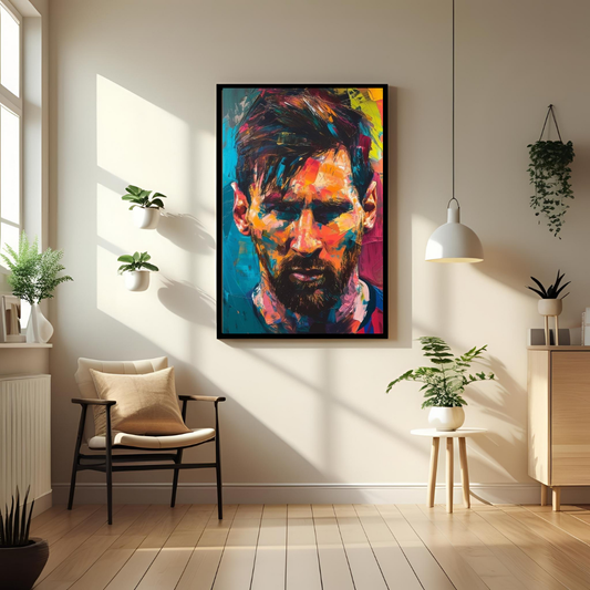Messi, Football Legend Poster – Vibrant Artistic Wall Art 🎨⚽