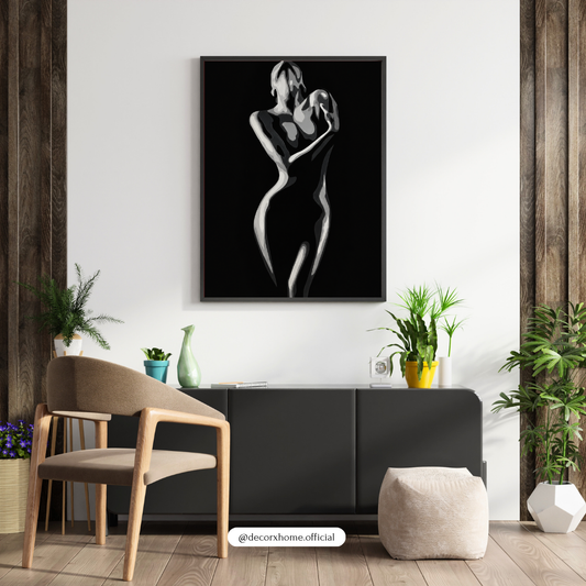 Abstract Female Face Wall Art Poster – Minimal Line Art with Earthy Tones | Modern Boho Aesthetic Print for Living Room & Bedroom | Decorxhome (Copy)