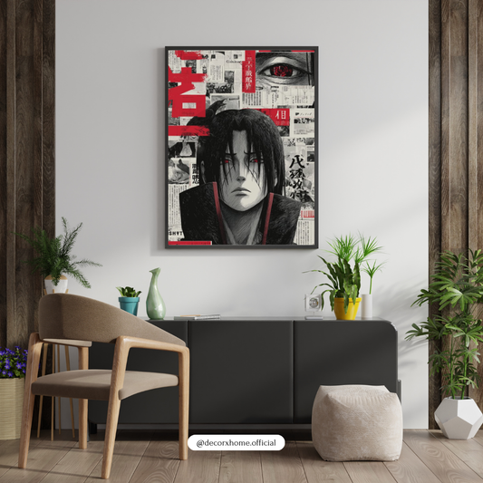 Itachi Uchiha – Akatsuki Shadow Manga Wall Poster