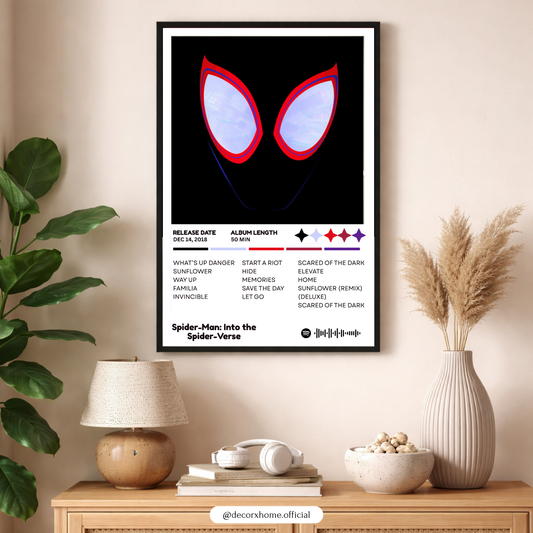 Decorxhome Custom Album Tracklist Poster – Aesthetic Music Wall Art for Bedroom & Studio 🎵