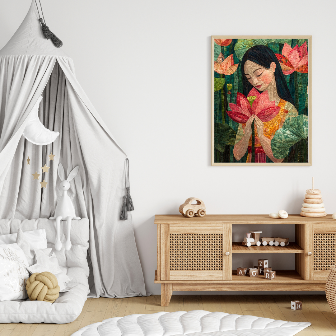 "Lotus Serenity – Artistic Wall Poster" 🌸