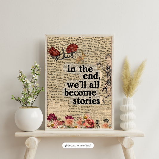 Choose to Believe Inspirational Typography Wall Art Poster | Motivational Vintage Book Print Decor