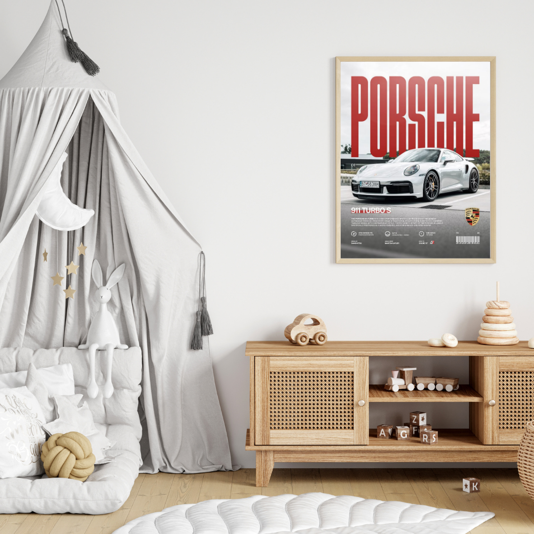 Porsche 911 Turbo S – Premium Framed Wall Art for Car Lovers