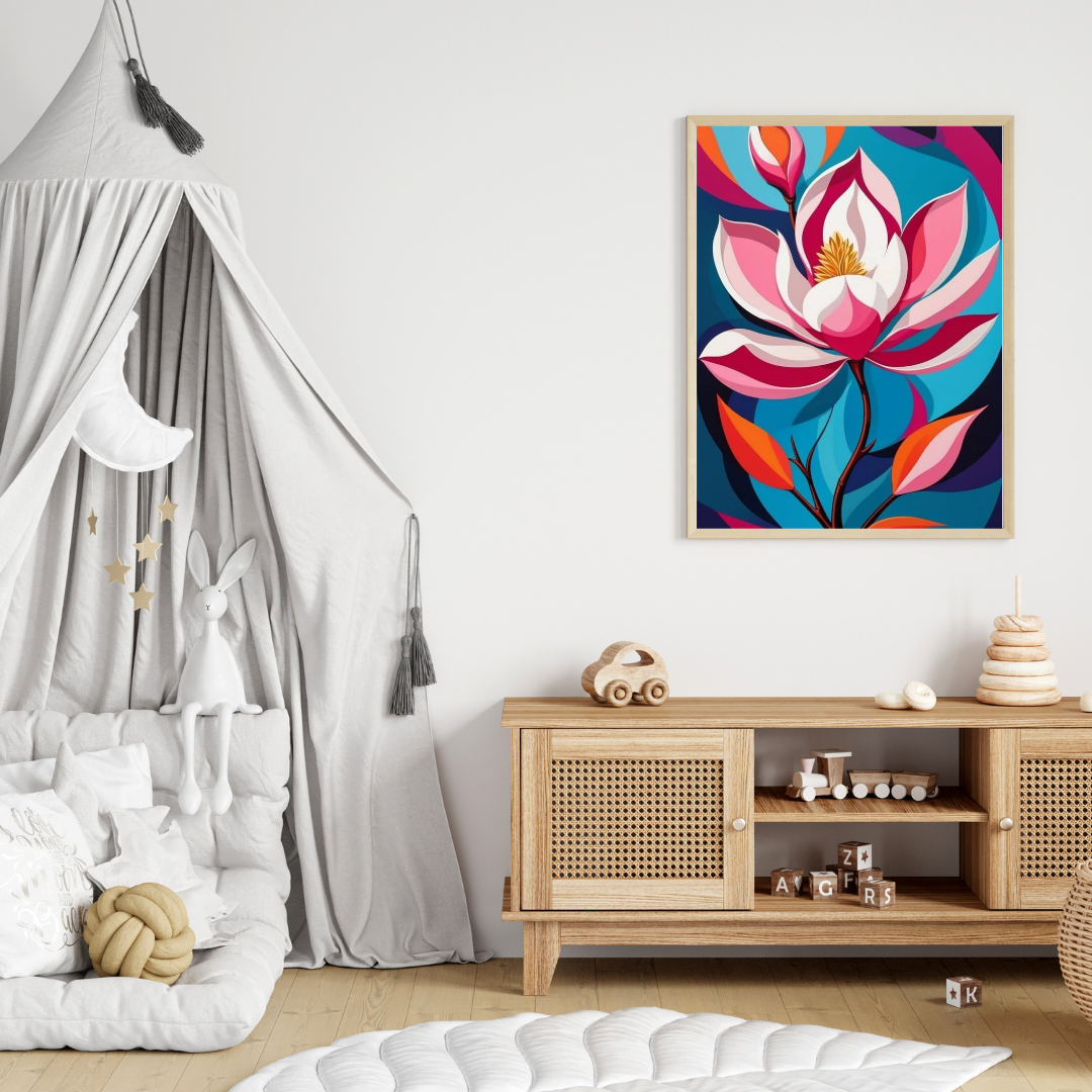 Radiant Lotus – Spiritual Wall Poster 🌸✨