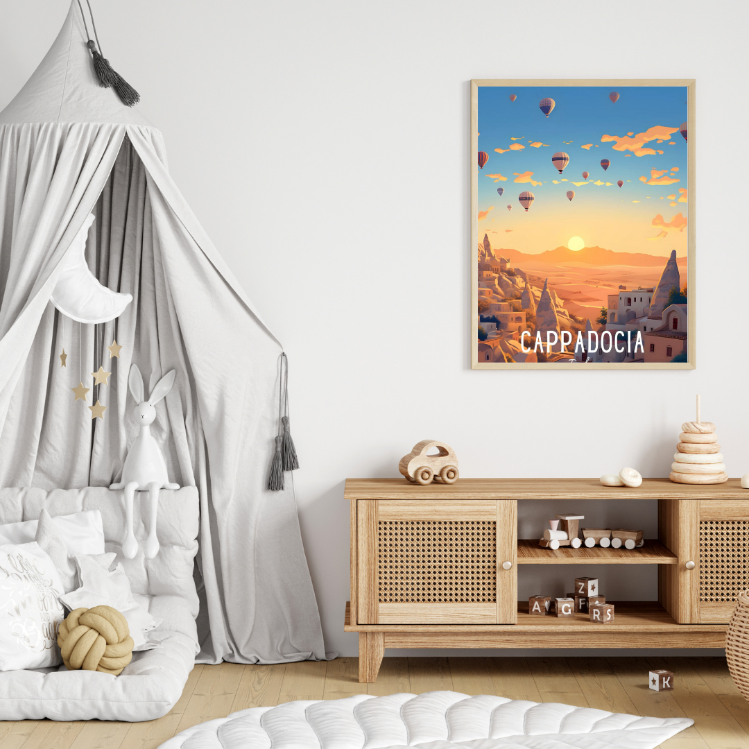 🎈 Cappadocia, Turkey – Framed Travel Wall Art Print 🖼️