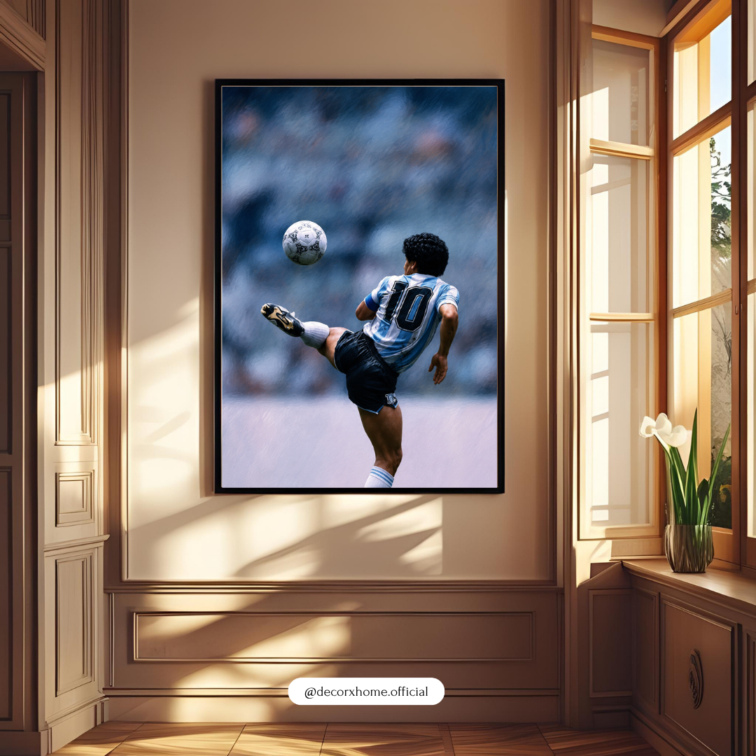 Legendary No. 10 Bicycle Kick Football Poster | Iconic Soccer Wall Art | Decorxhome