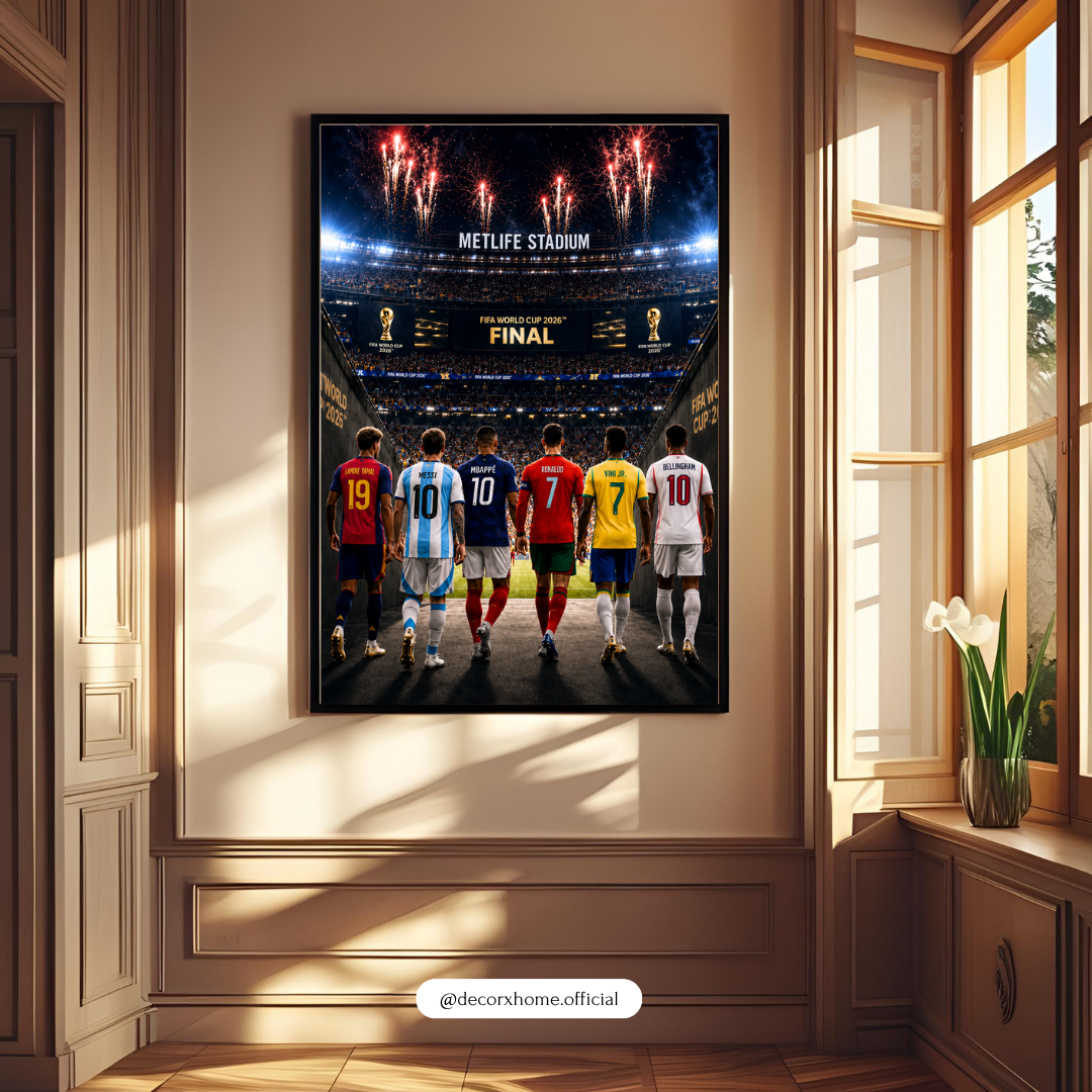 Football Legends World Final Poster | Stadium Champions Wall Art | Decorxhome
