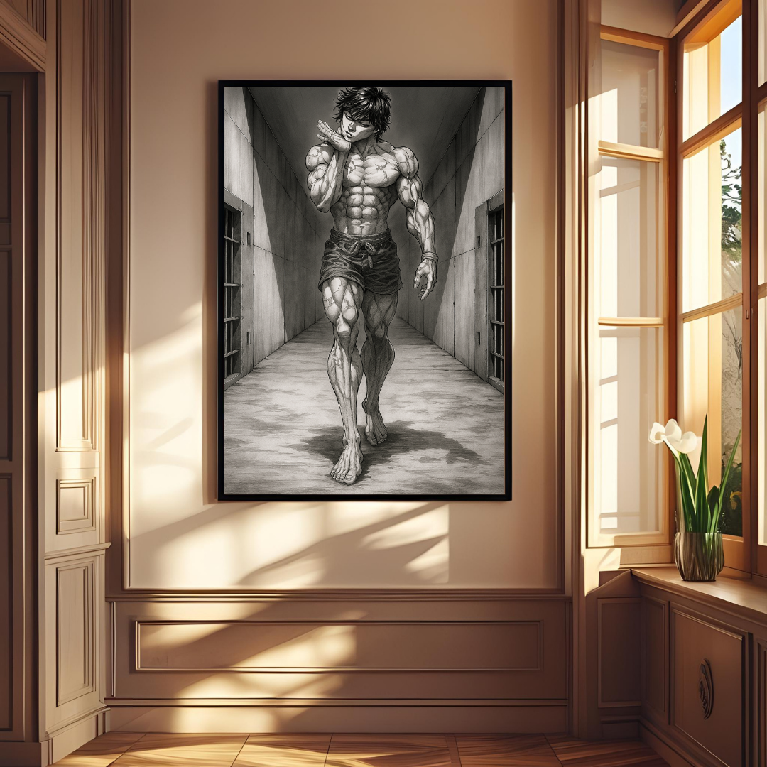 ๐ช Anime Warrior Poster ๐ผ๏ธ | Dark Aesthetic Fighter Wall Art โ๏ธ๐ฅ