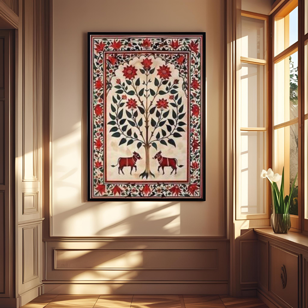 Tree of Life with Sacred Cows β Traditional & Cultural Poster π³π