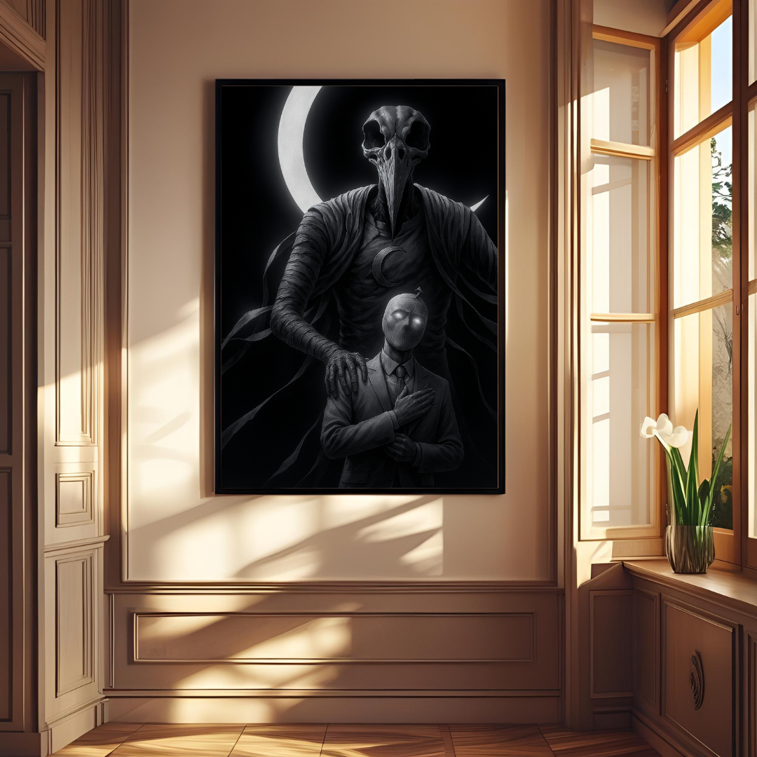 ๐ Dark Moon Knight Wall Poster ๐ผ๏ธ | Gothic Superhero Art โซโจ