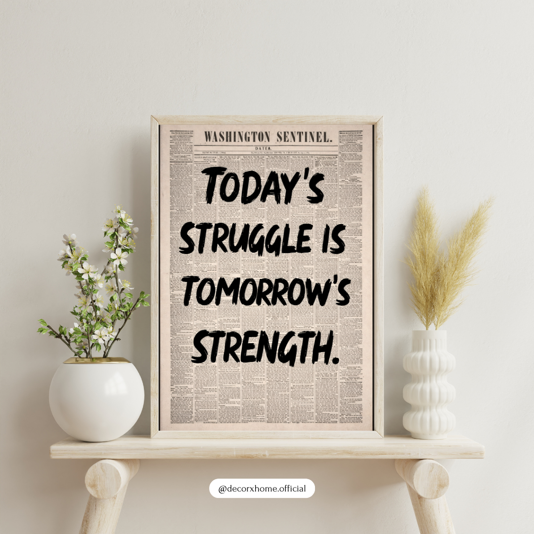 Every End Is a New Beginning Motivational Quote Poster – Vintage Newspaper Typography Wall Art | Decorxhome