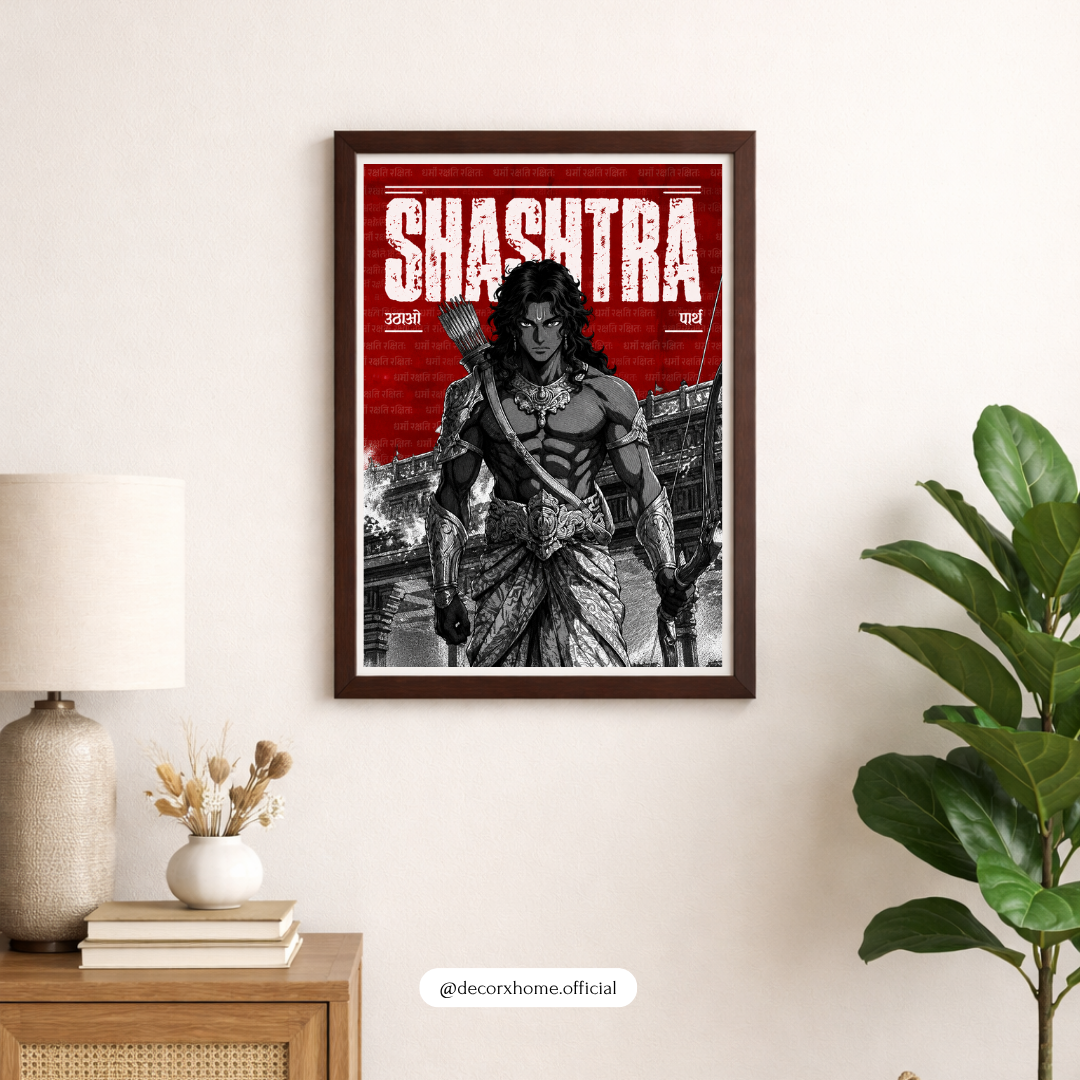 Shastra Warrior Wall Art – Epic Mythological Warrior Poster & Framed Art | Decorxhome