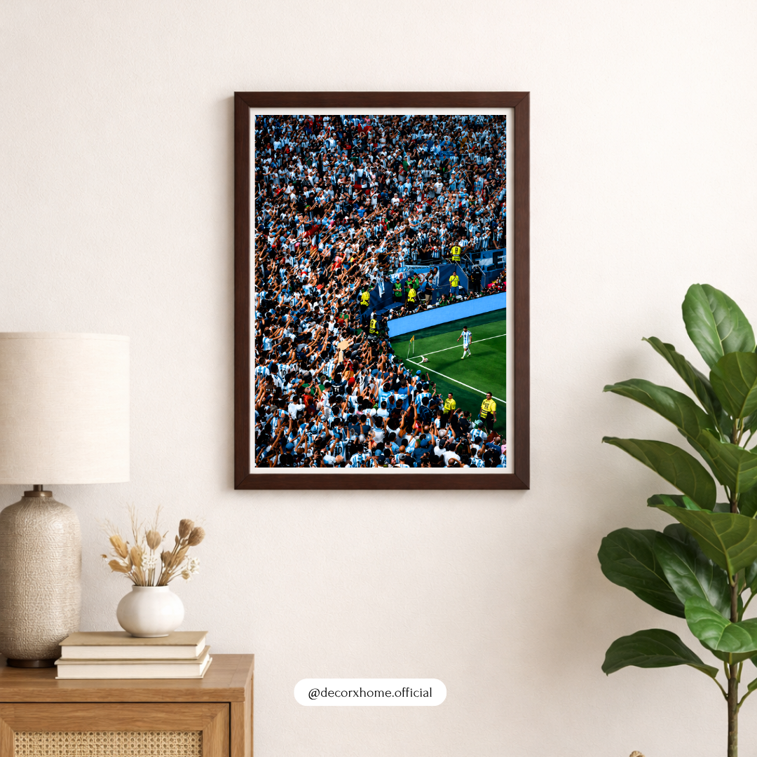 Corner Flag Glory Football Poster | Stadium Atmosphere Soccer Wall Art | Decorxhome