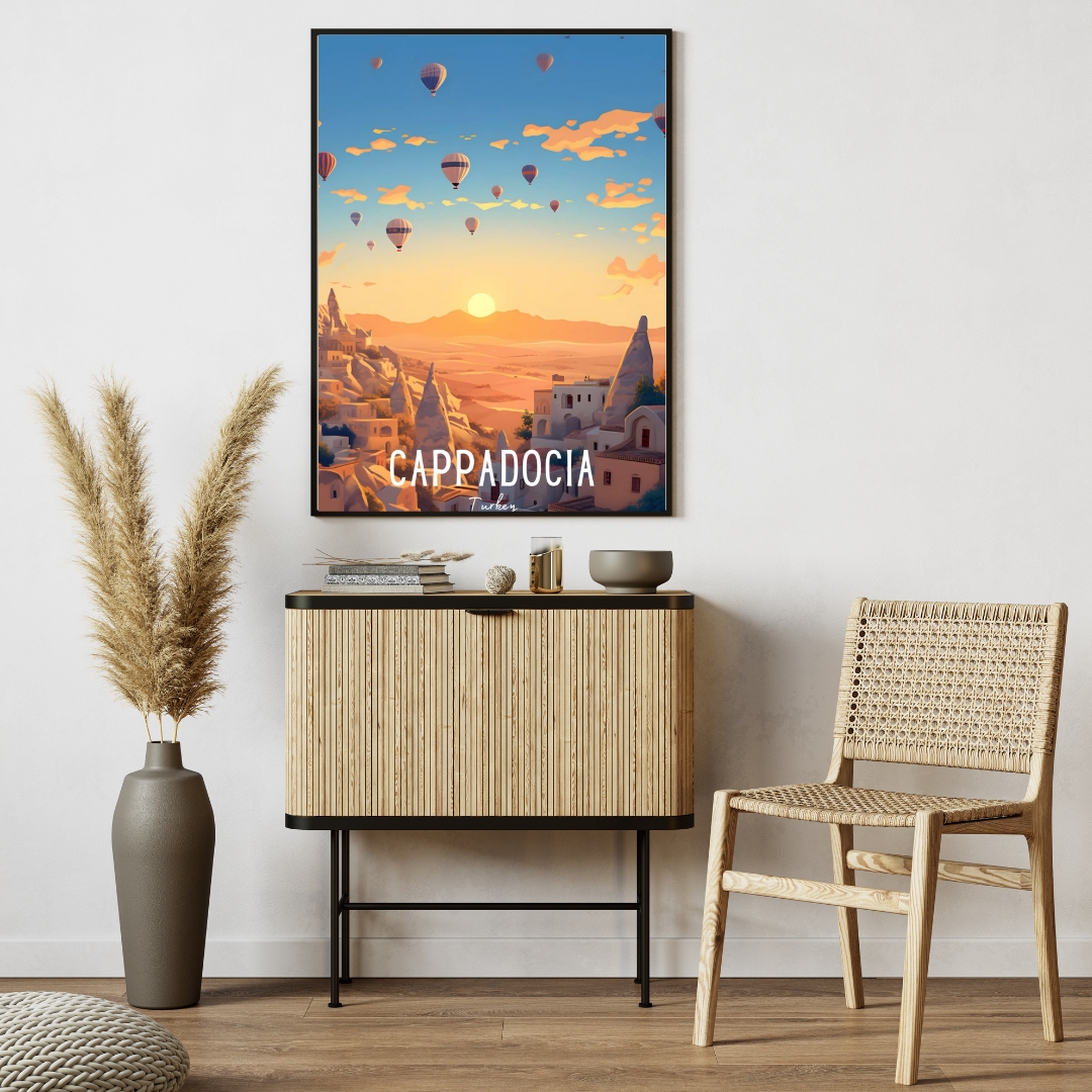 🎈 Cappadocia, Turkey – Framed Travel Wall Art Print 🖼️