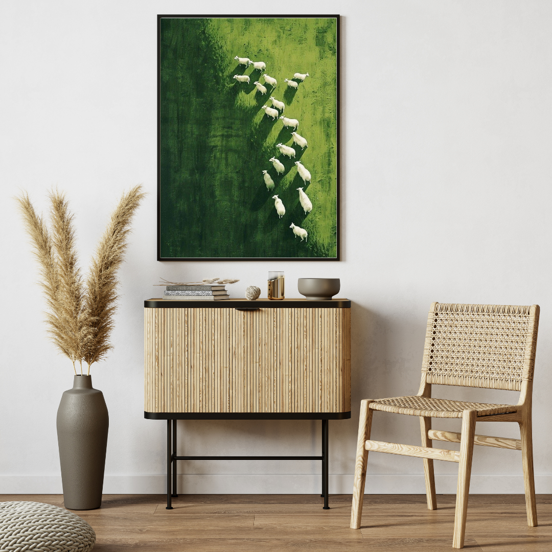 Pastoral Serenity β Sheep in Nature Poster ππΏ