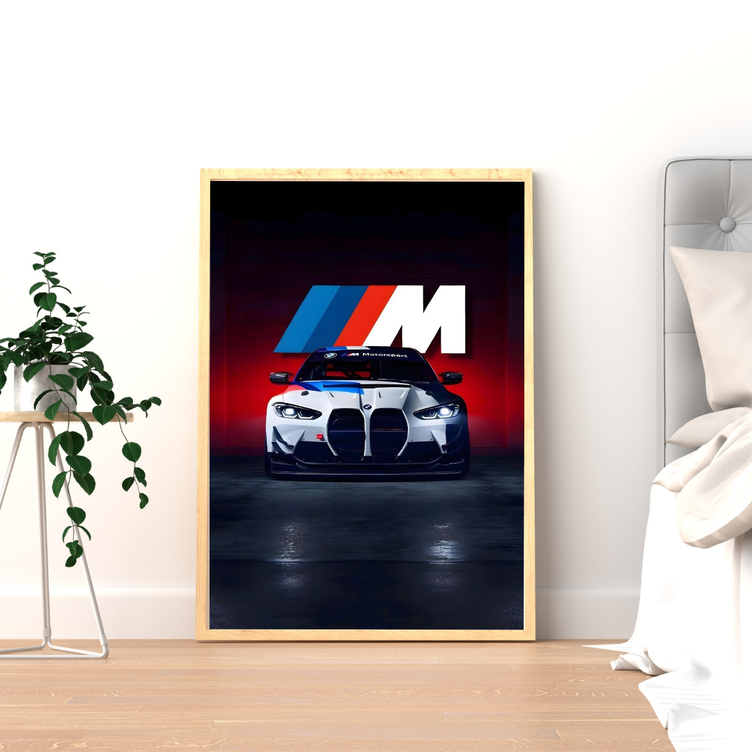 BMW M Performance Supercar Wall Poster | High-Impact Automotive Art by Decorxhome