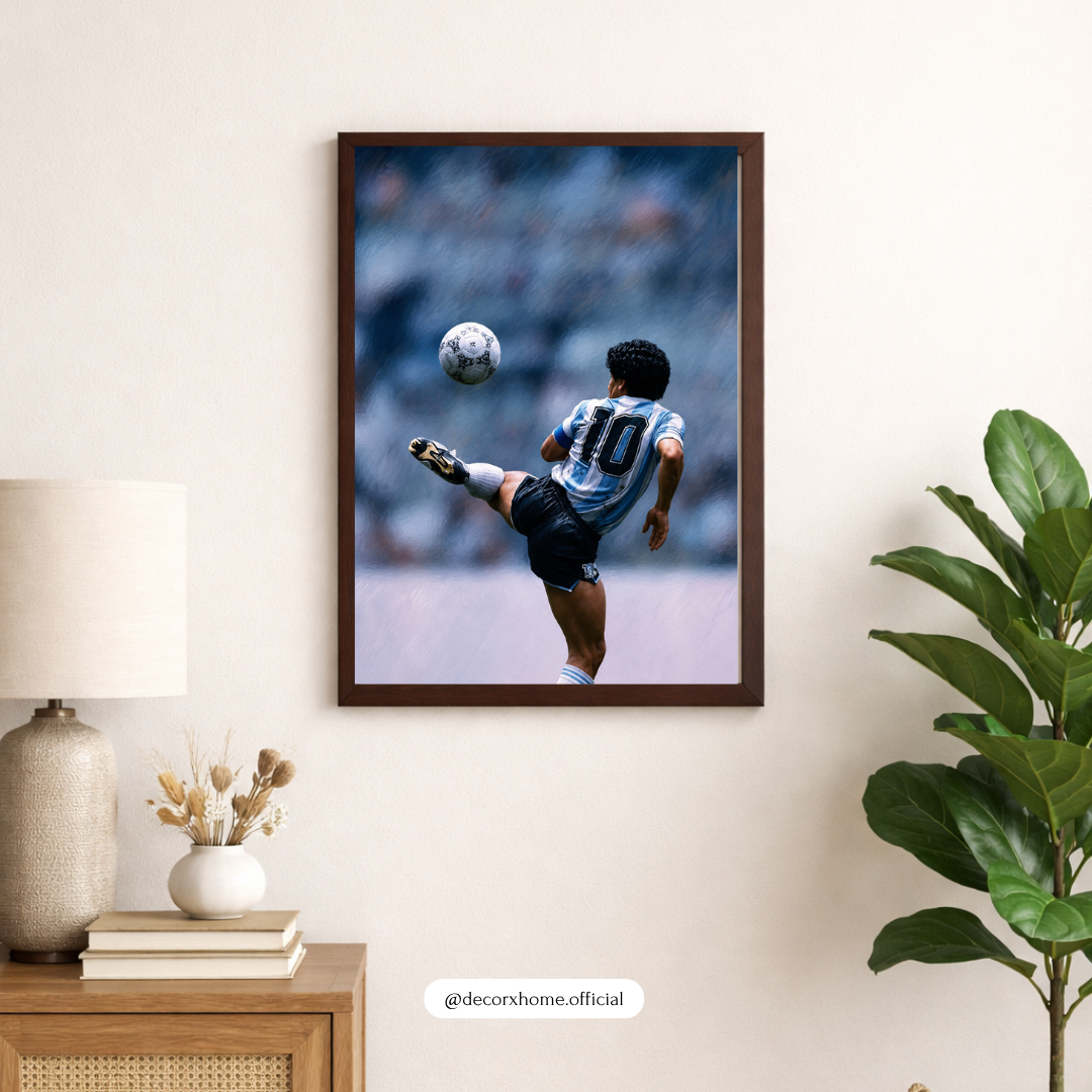 Legendary No. 10 Bicycle Kick Football Poster | Iconic Soccer Wall Art | Decorxhome