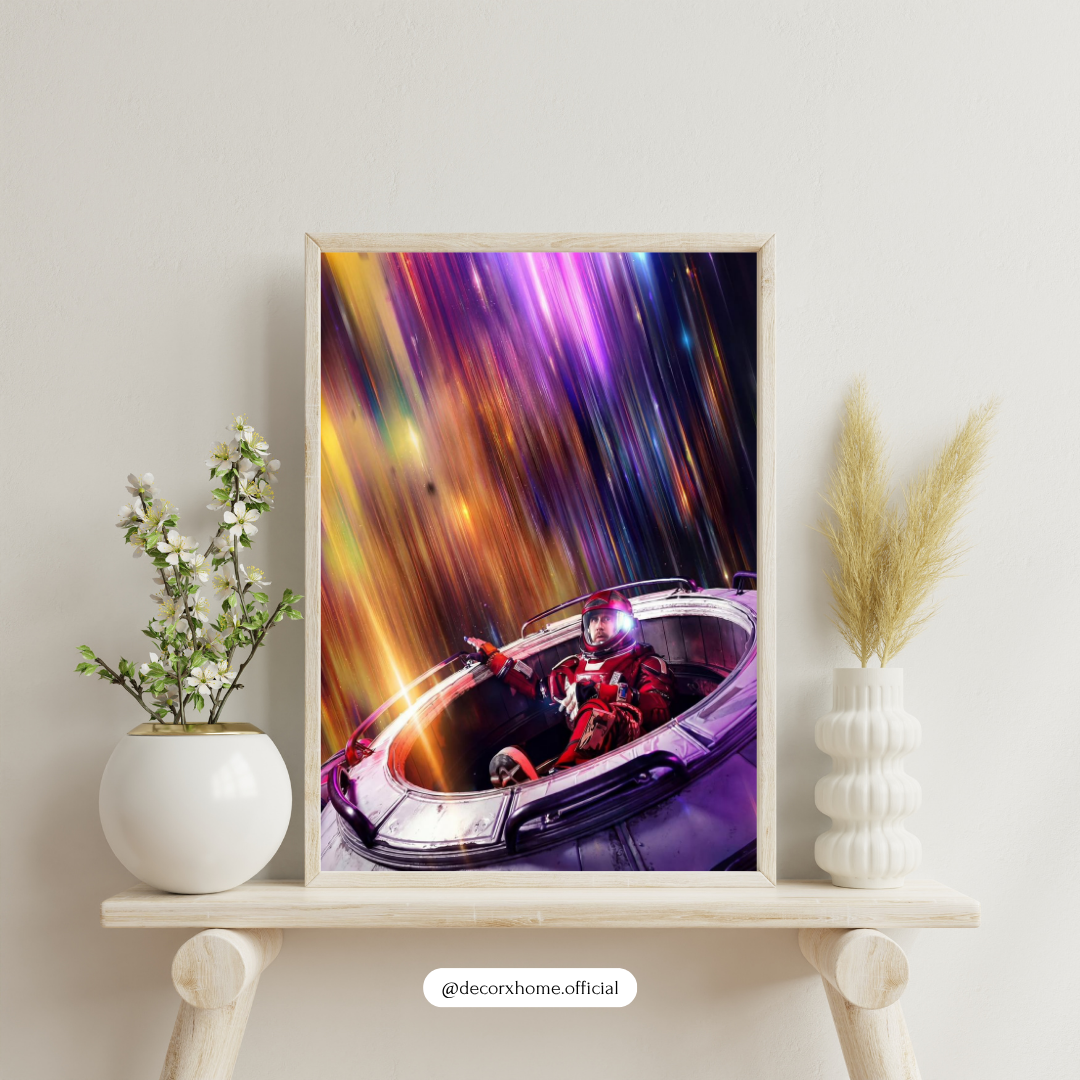 Project Hail Mary Cosmic Astronaut Wall Art | Futuristic Space Poster | Galaxy Light Abstract Print | Modern Sci-Fi Home Decor | Decorxhome