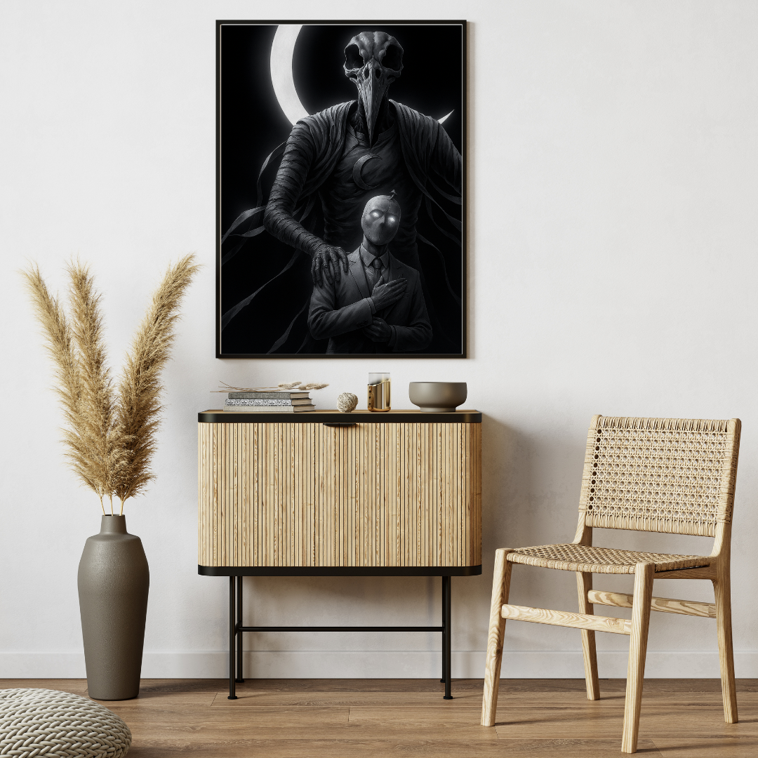 ๐ Dark Moon Knight Wall Poster ๐ผ๏ธ | Gothic Superhero Art โซโจ