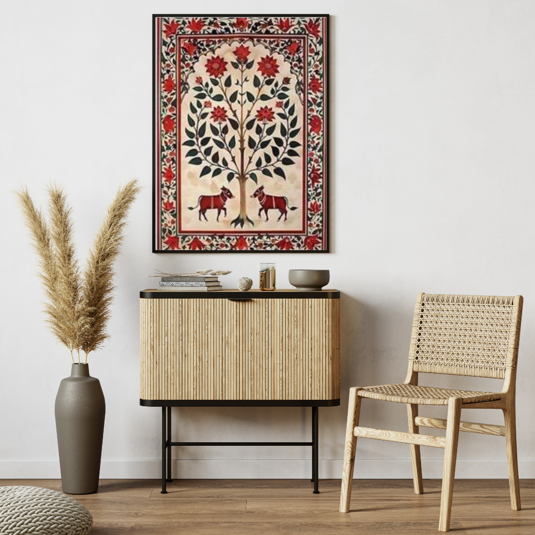 Tree of Life with Sacred Cows β Traditional & Cultural Poster π³π