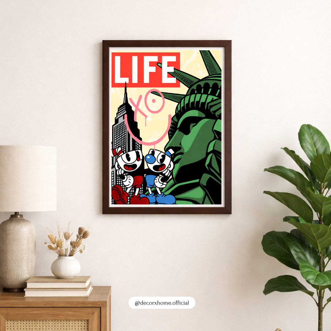 Life NYC Street Art Poster | Urban Pop Culture Wall Art by DecorxHome