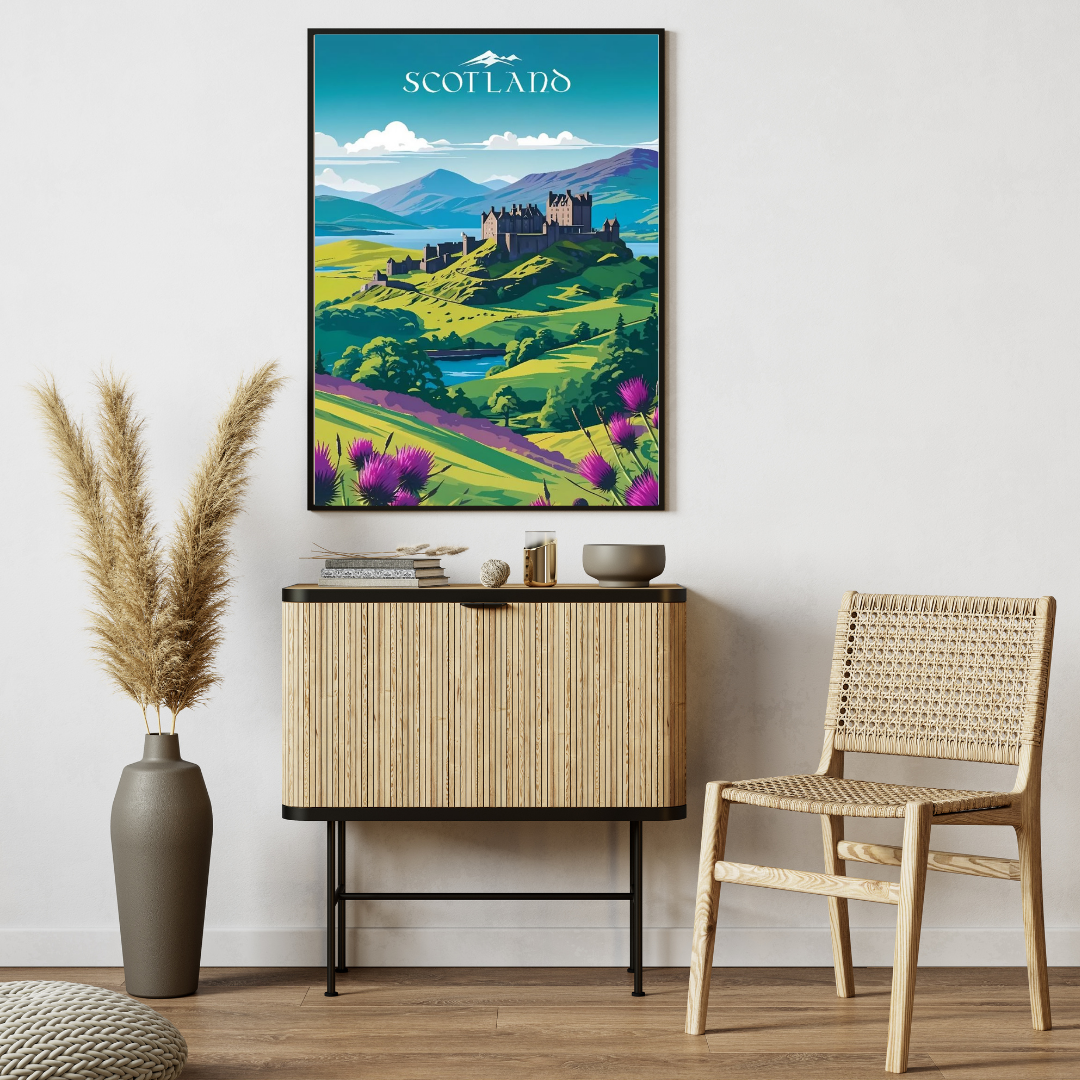 π° Scotland Castle β Framed Travel Wall Art Print π