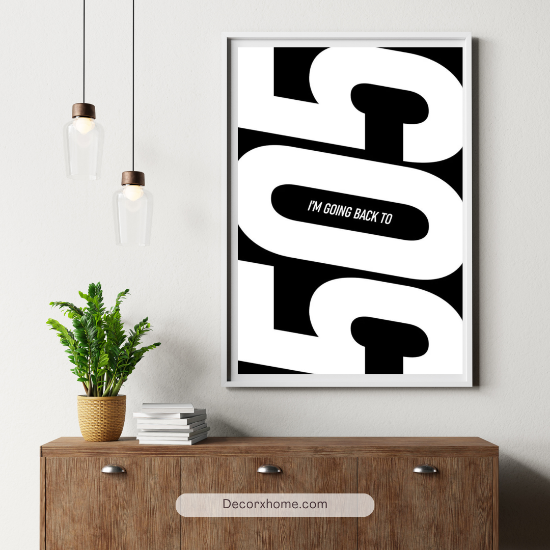 505 – Bold Minimal Typography Music-Inspired Wall Poster