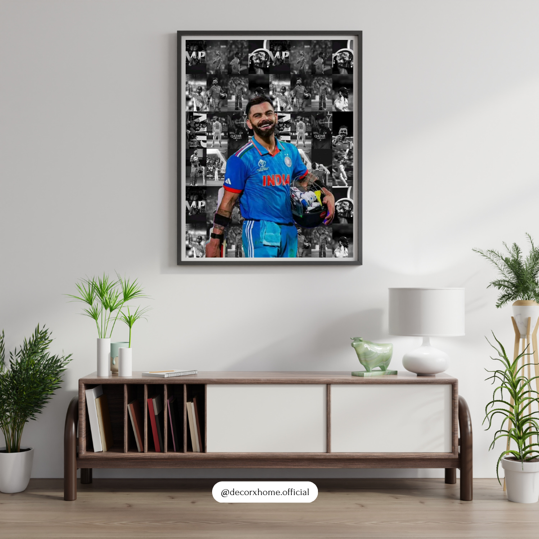 Virat Kohli Cricket Champion Tribute – Iconic Sports Art Wall Poster