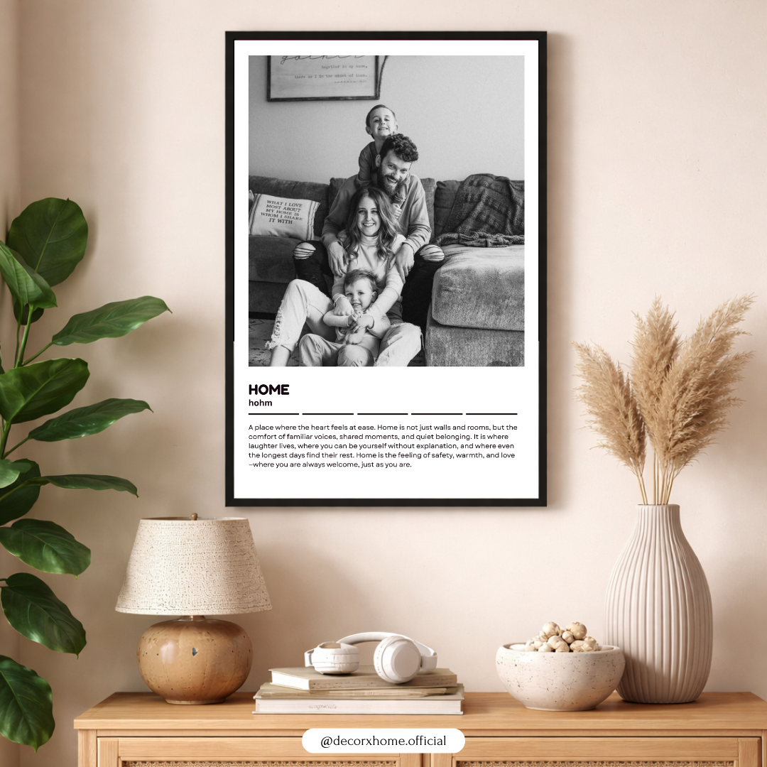 Love & Family Word Definition Wall Art Poster Collection – Minimal Aesthetic Prints by Decorxhome