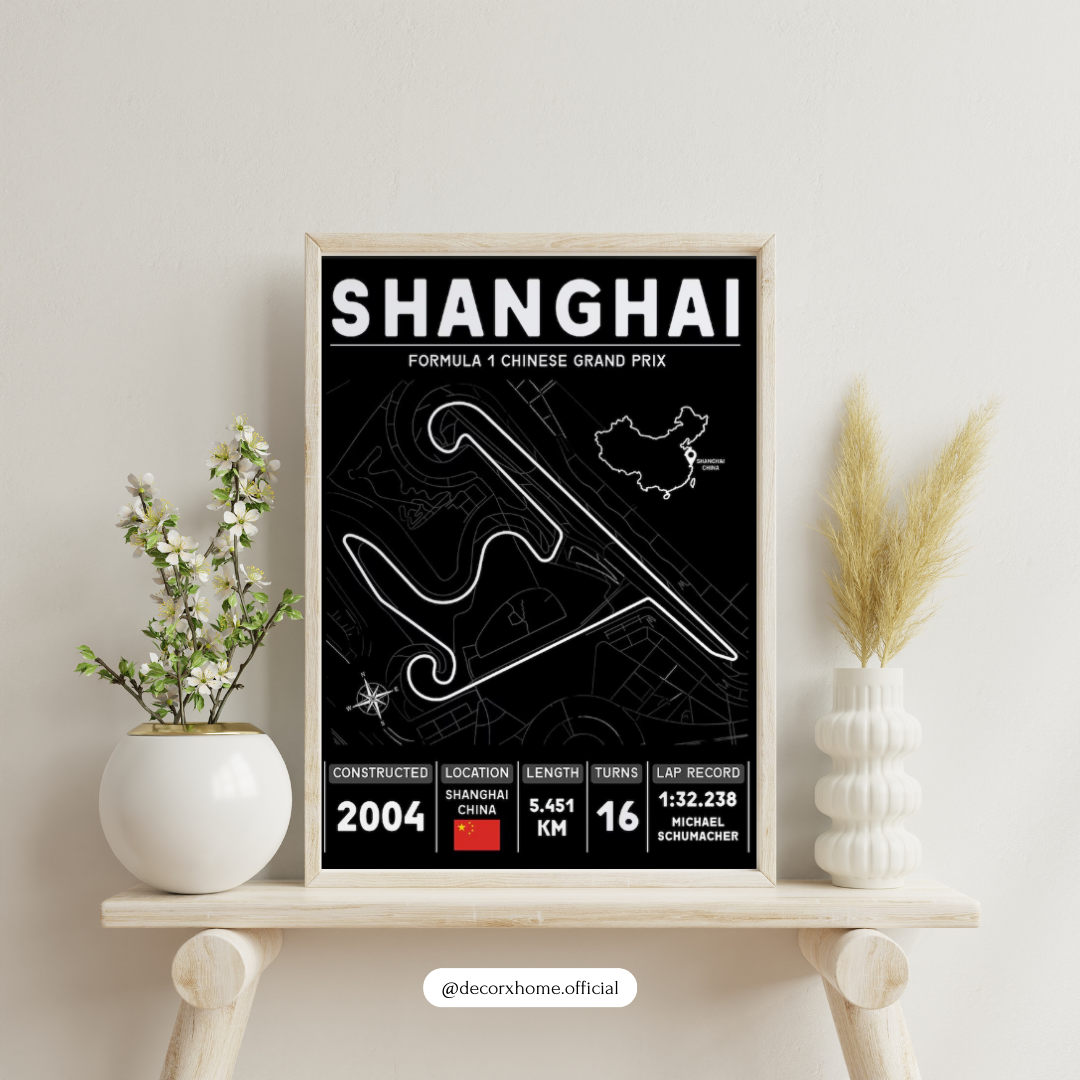 Formula 1 Legendary Circuits Track Map Posters – Minimalist F1 Racing Wall Art Collection | Decorxhome