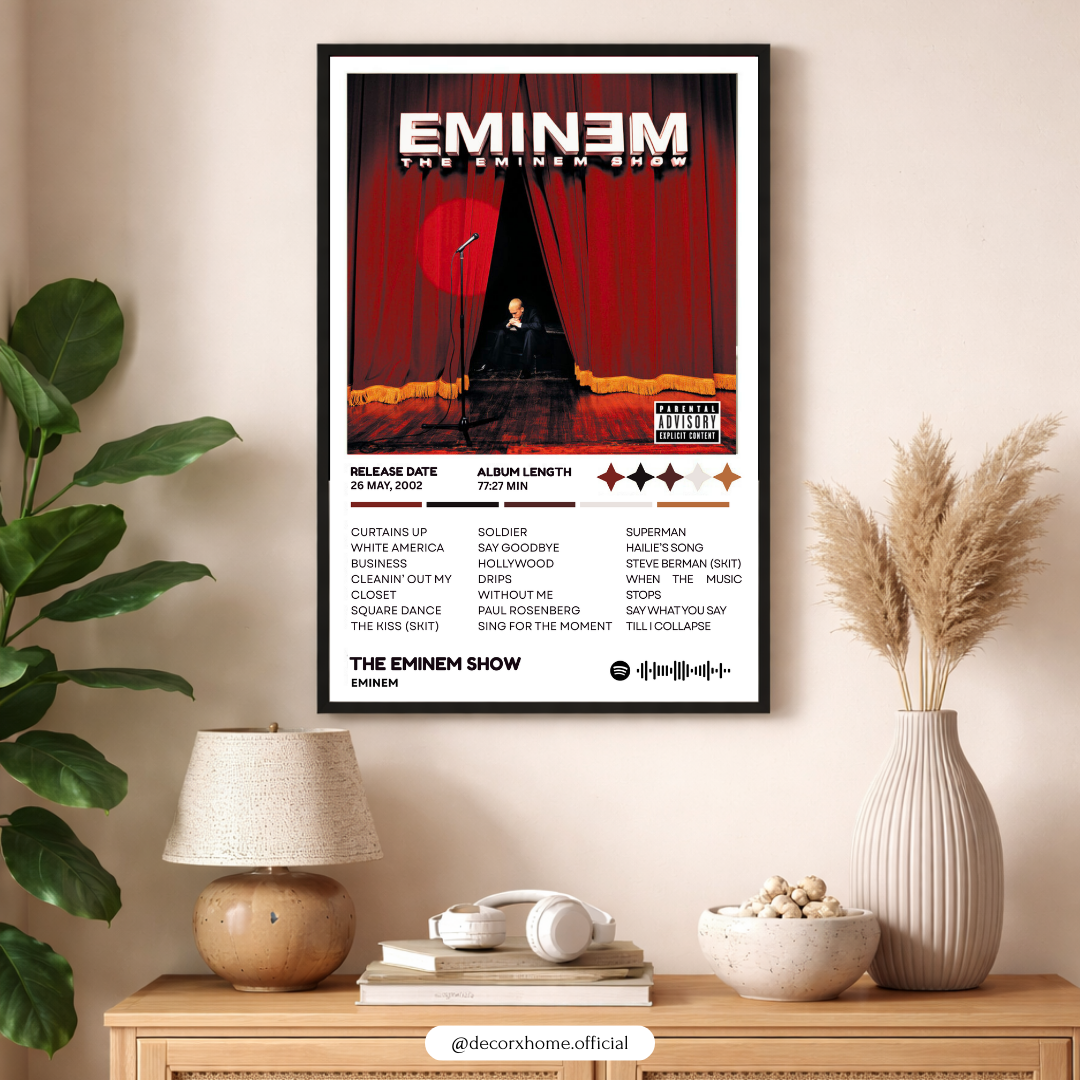 Decorxhome Custom Album Tracklist Poster – Aesthetic Music Wall Art for Bedroom & Studio 🎵