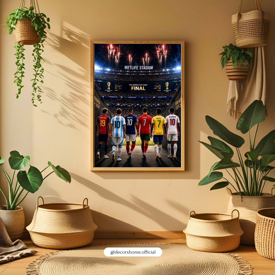 Football Legends World Final Poster | Stadium Champions Wall Art | Decorxhome