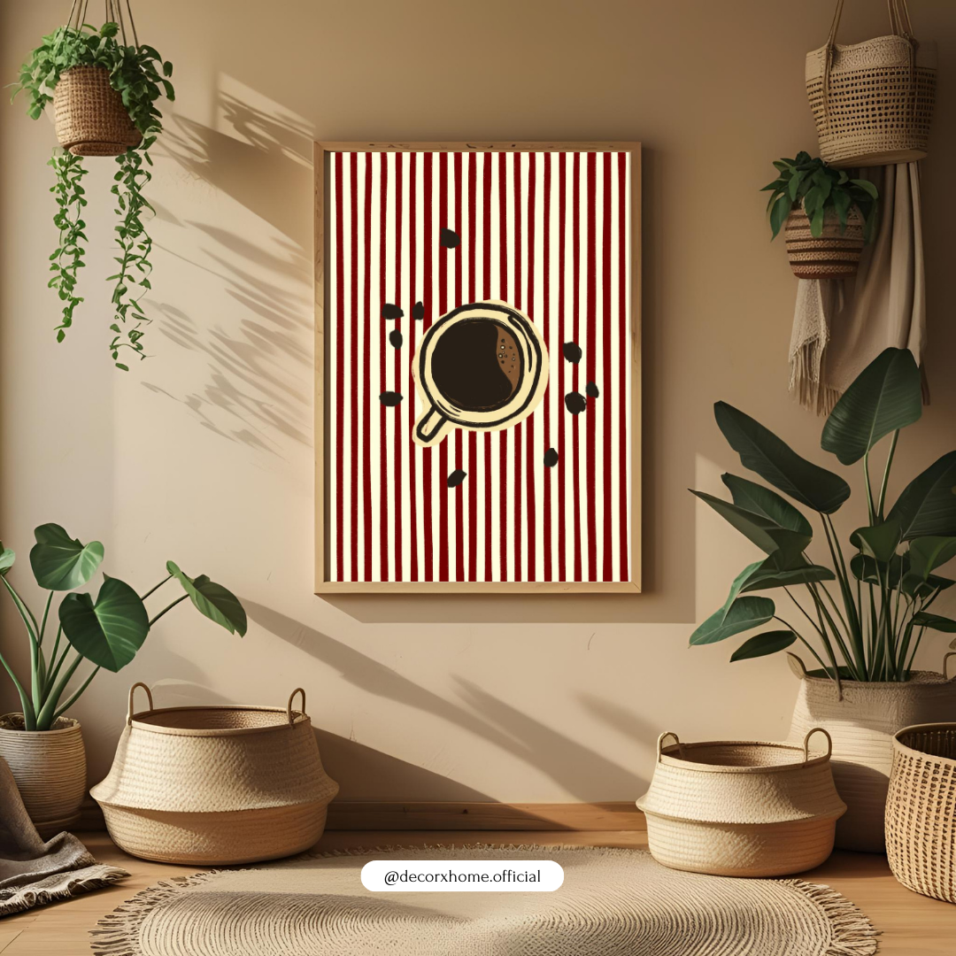 Coffee Cup Minimal Art – Modern Kitchen & Café Wall Poster by Decorxhome