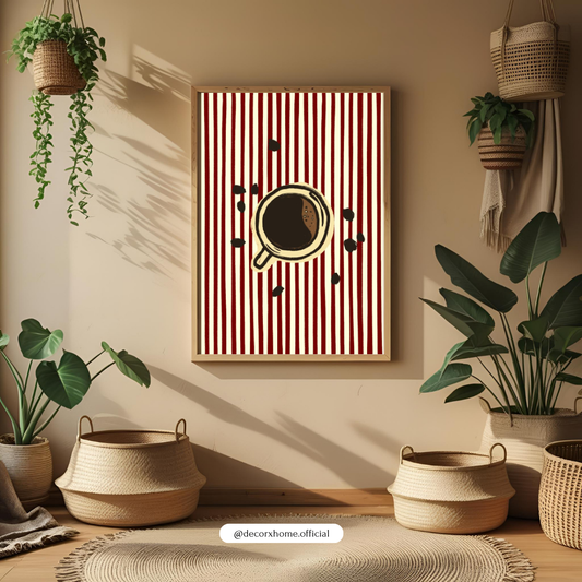 Coffee Cup Minimal Art – Modern Kitchen & Café Wall Poster by Decorxhome
