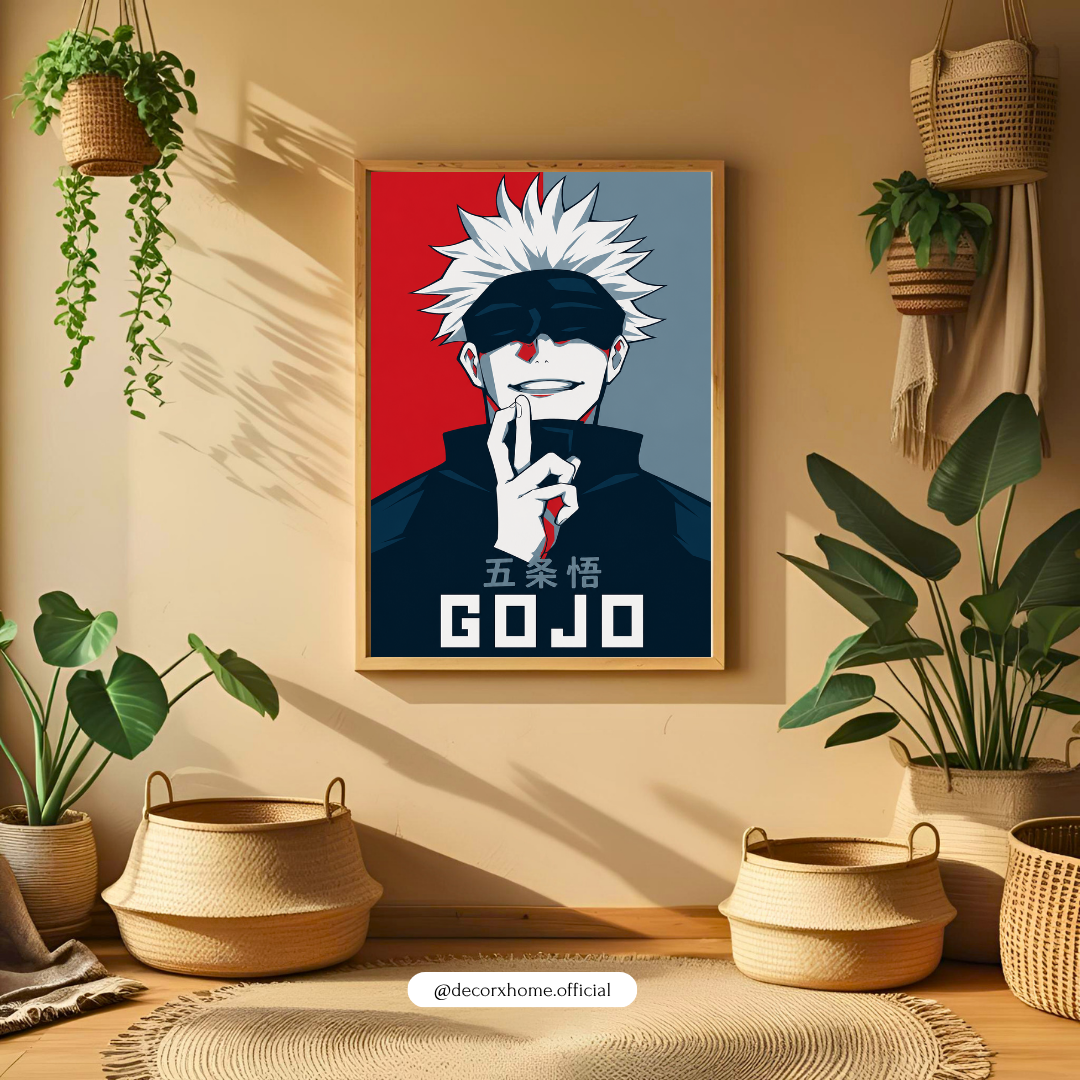GOJO Anime Poster – Modern Manga Character Wall Art