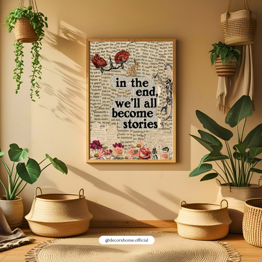 Choose to Believe Inspirational Typography Wall Art Poster | Motivational Vintage Book Print Decor