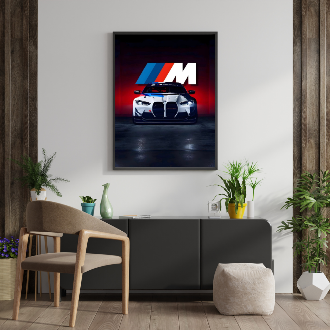 BMW M Performance Supercar Wall Poster | High-Impact Automotive Art by Decorxhome