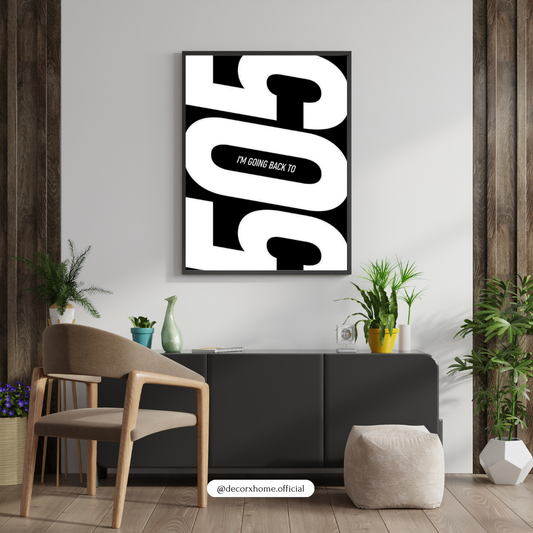 505 – Bold Minimal Typography Music-Inspired Wall Poster