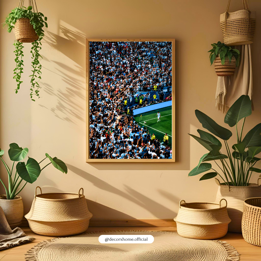 Corner Flag Glory Football Poster | Stadium Atmosphere Soccer Wall Art | Decorxhome