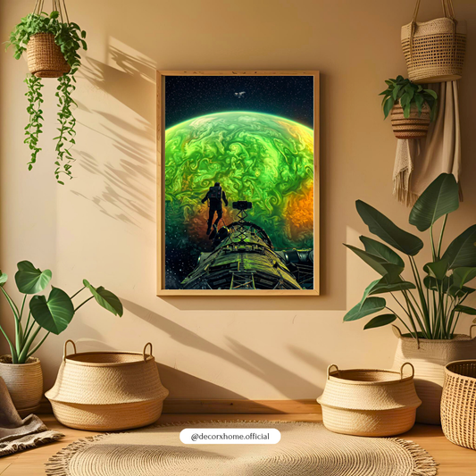 Project Hail Mary Astronaut Space Exploration Wall Art | Sci-Fi Planet Poster | Futuristic Galaxy Print | Modern Cosmic Home Decor | Decorxhome